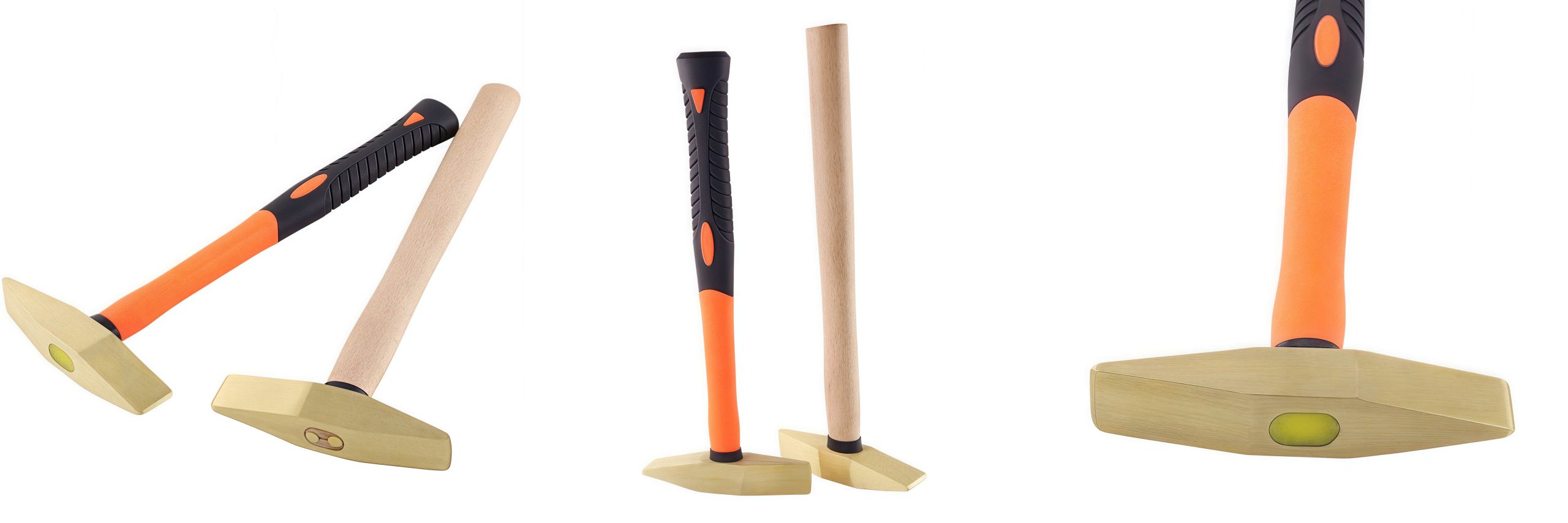 Explosion-proof brass scaling hammer for industrial maintenance