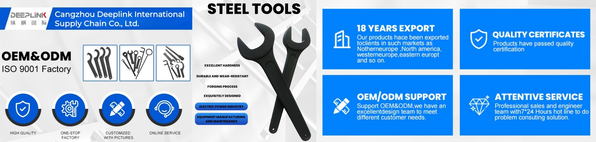 C spanner for tightening round nuts on vehicles and mechanical equipment