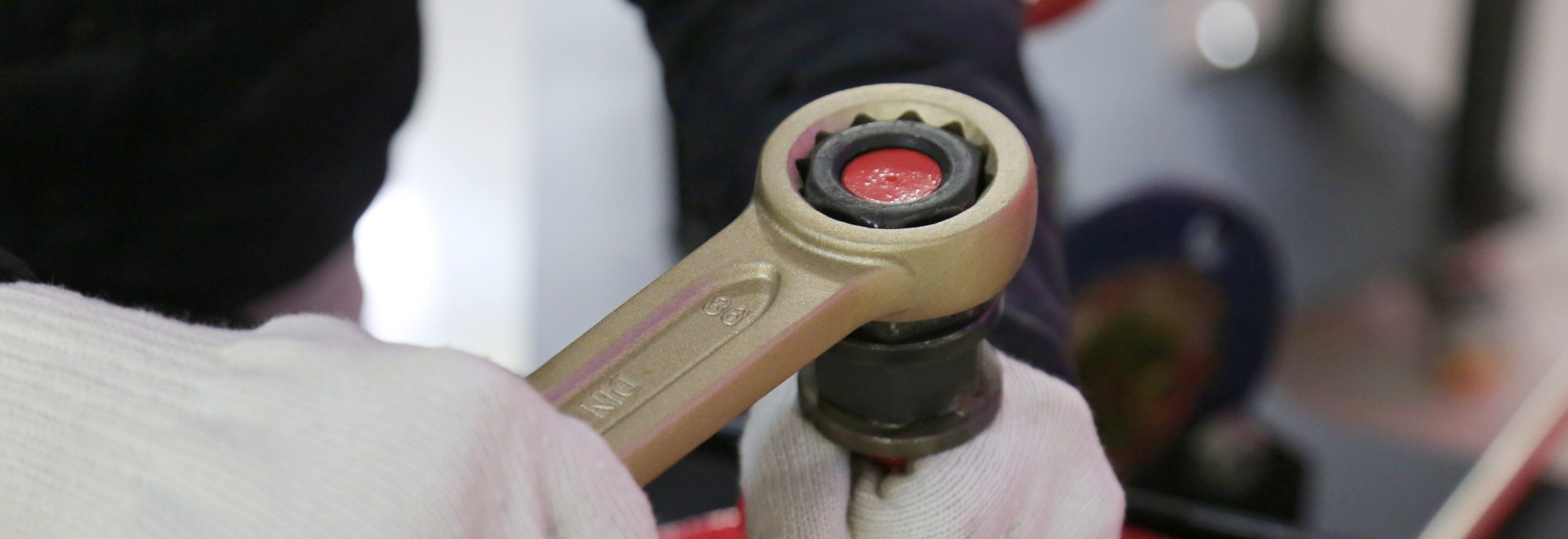 Beryllium bronze Ex IIC striking open-end wrench
