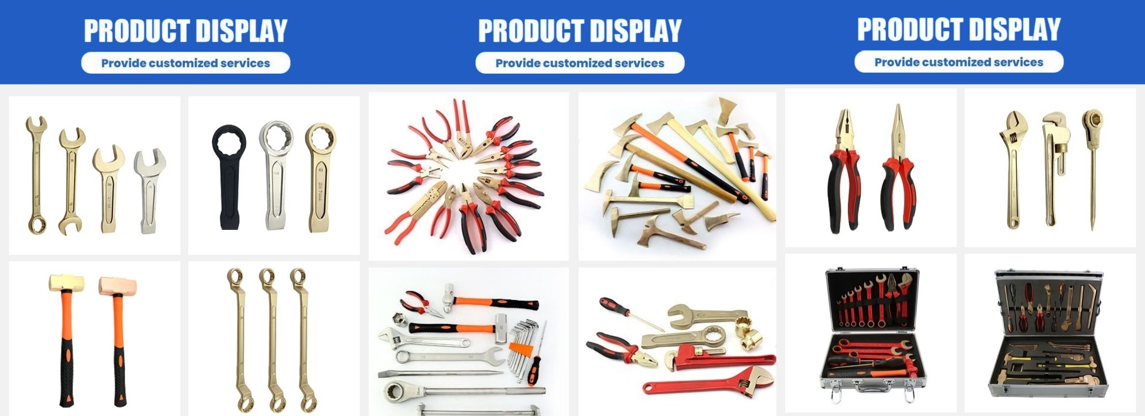 Ex-certified non-sparking double box offset wrench