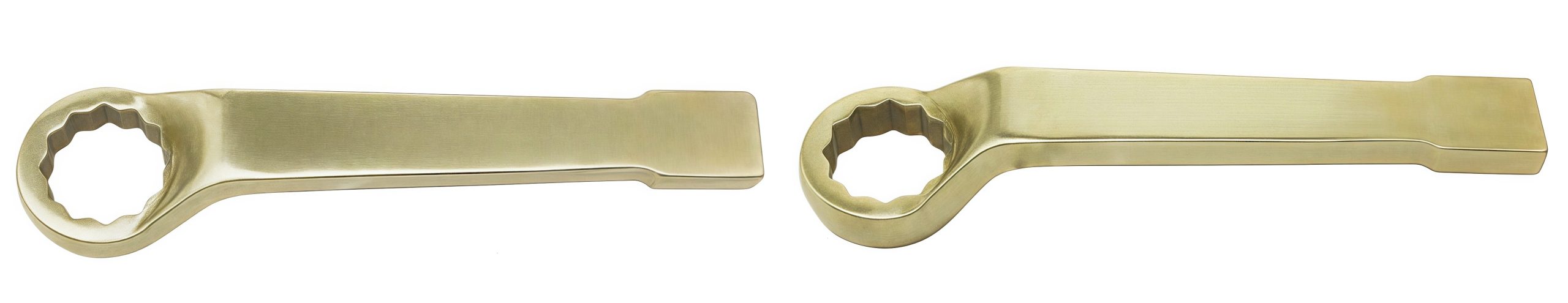 Explosion-proof high neck striking box wrench for obstacle-clearing industrial use